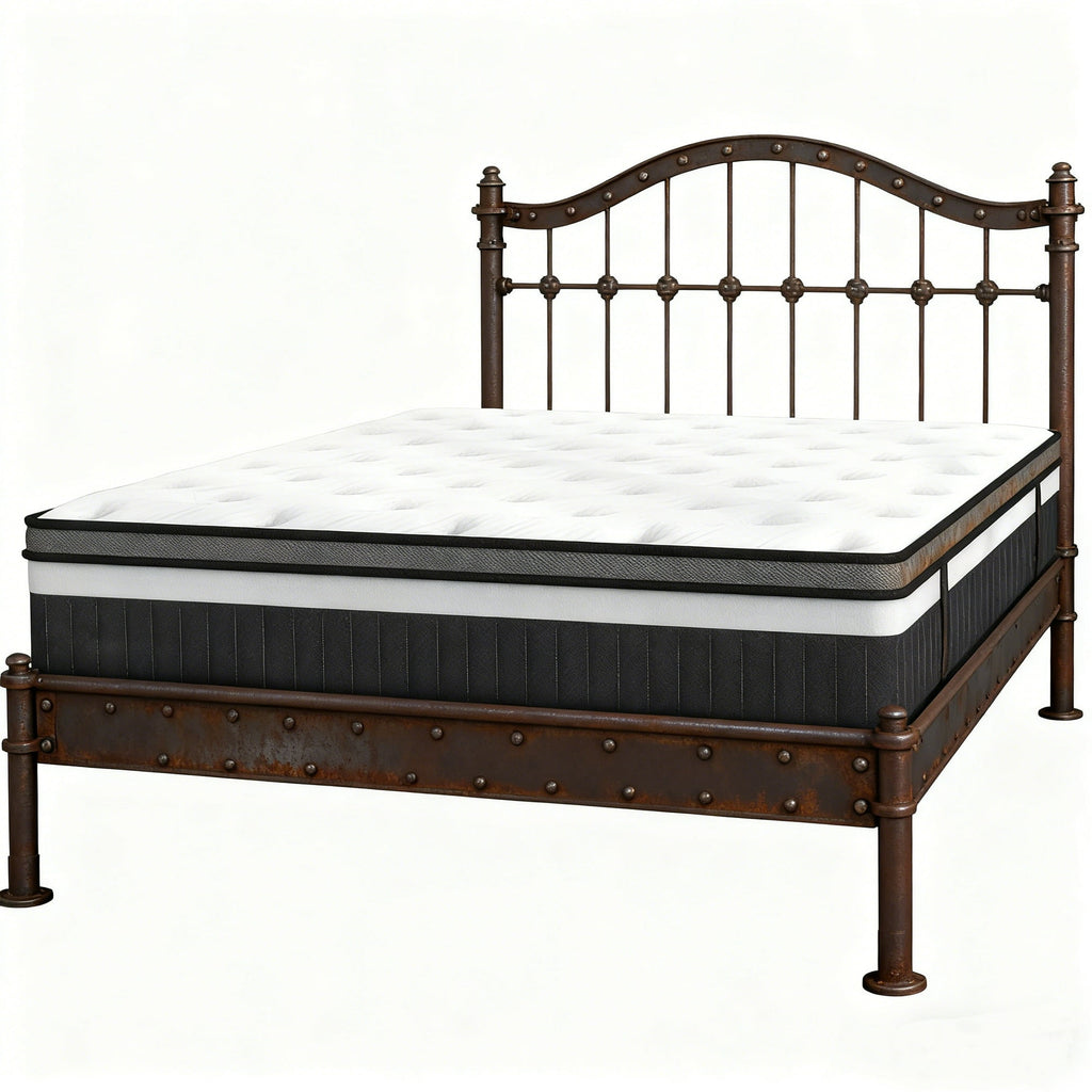 WNANEEZ 14" King Hybrid Mattress in a Box with Gel Memory Foam, Cooling Sleep, Medium Feel, Pressure Relief, Motion Isolation, Breathable Cover, CertiPUR-US Certified