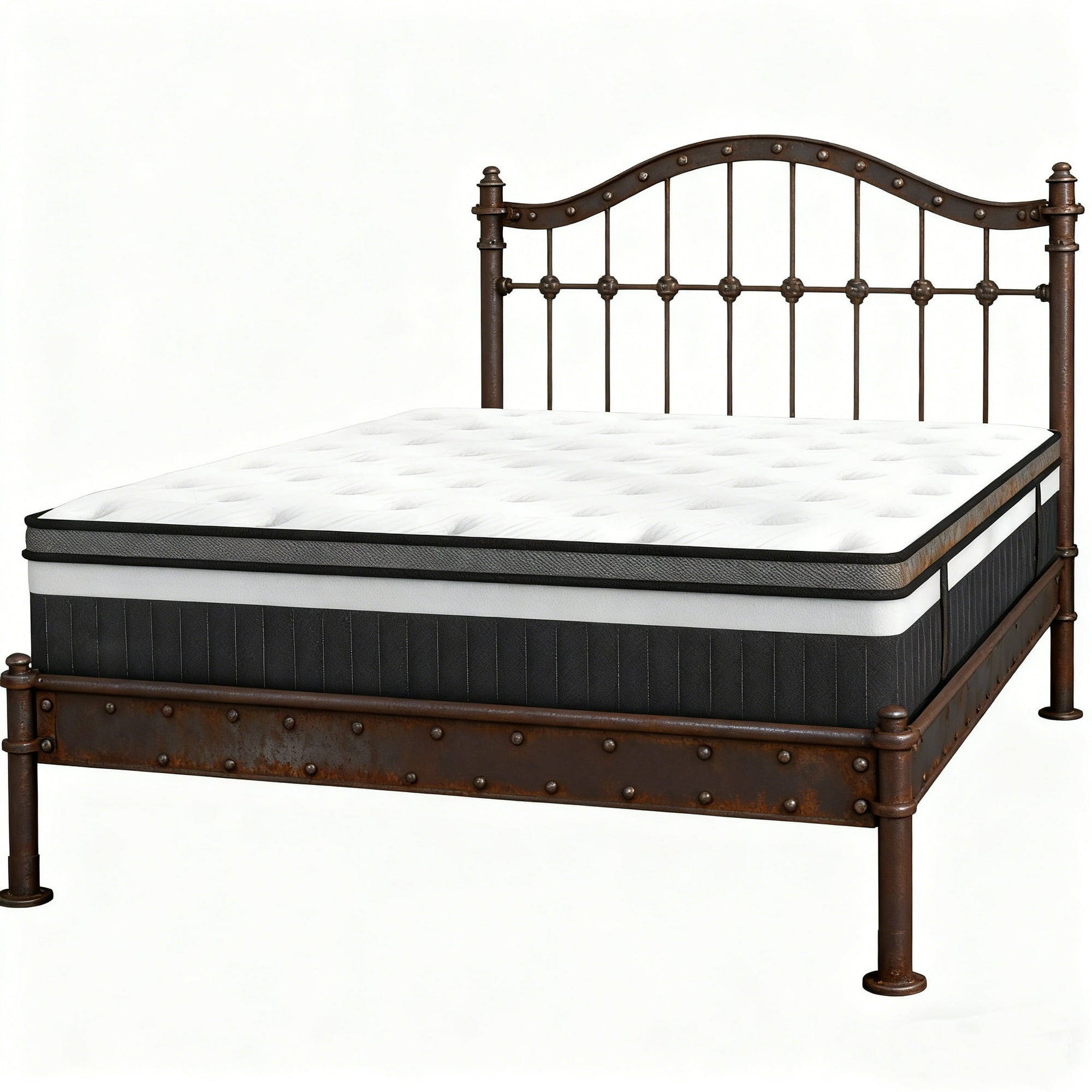 WNANEEZ 14" King Hybrid Mattress in a Box with Gel Memory Foam, Cooling Sleep, Medium Feel, Pressure Relief, Motion Isolation, Breathable Cover, CertiPUR-US Certified