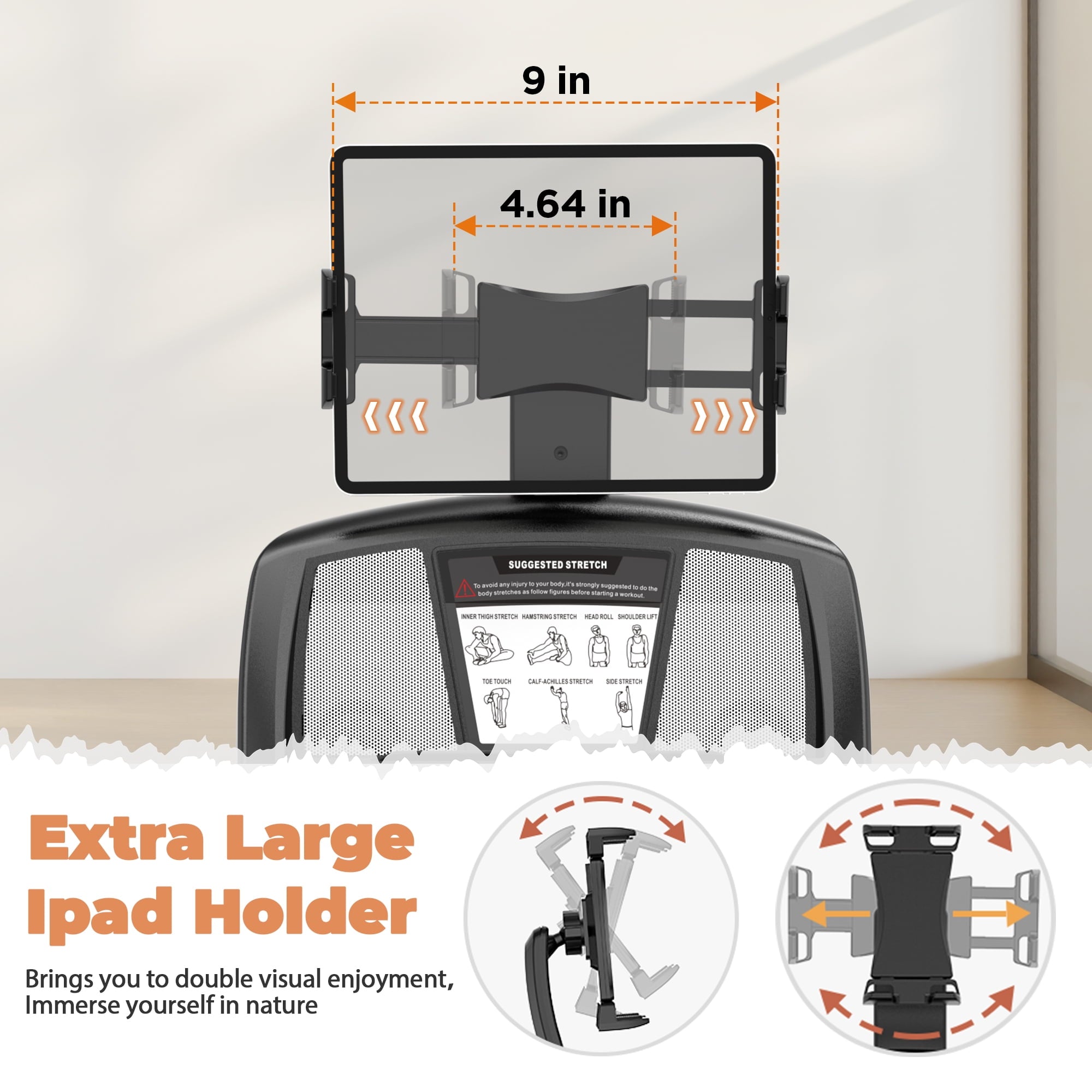 FaayFian 4.75HP Folding Treadmill with 300lbs Capacity, 71 Programs Treadmill with 15 Auto Incline for Home, 10MPH Speed, Silent Brushless Motor, Bluetooth & HiFi Stereo Speakers