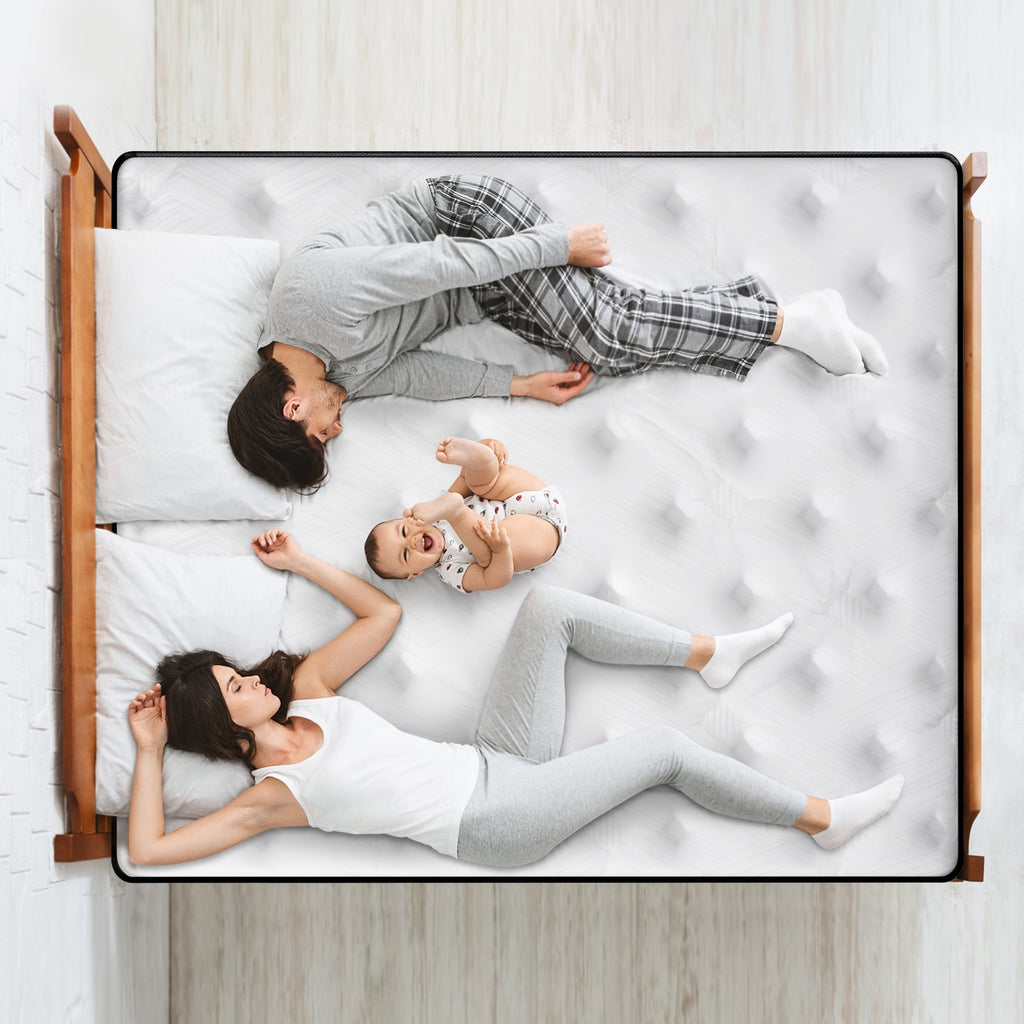 Qvamodo Queen Size Mattress, 14 Inch Gel Memory Foam King Mattress for Cooling Night & Pressure Relief, Medium Plush Feel with Motion Isolating