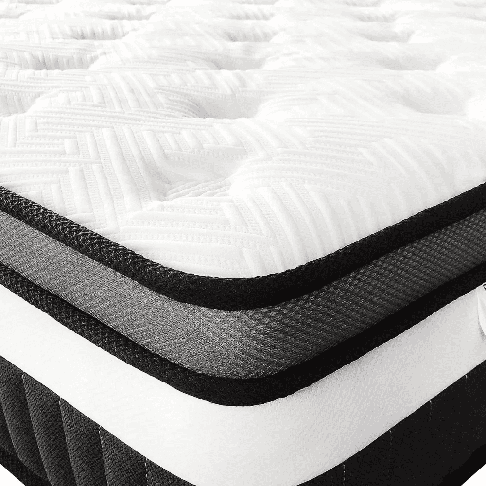 MAJUNES King Mattress [New Version], 14 inch Gel Memory Foam Hybrid Mattress King Size Bed in a Box, Pressure & Pain Relief, CertiPUR-US, Individual Pocket Spring, Edge Support, CertiPUR-US Certified