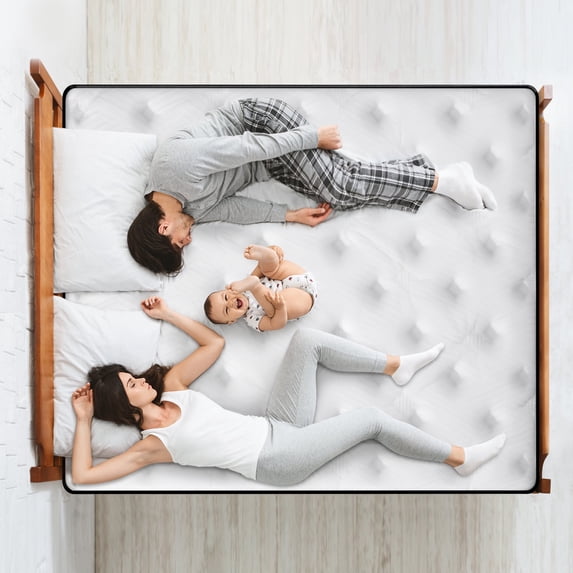 Qvamodo Queen Size Mattress, 14 Inch Gel Memory Foam Queen Mattress for Cooling Night & Pressure Relief, Medium Plush Feel with Motion Isolating
