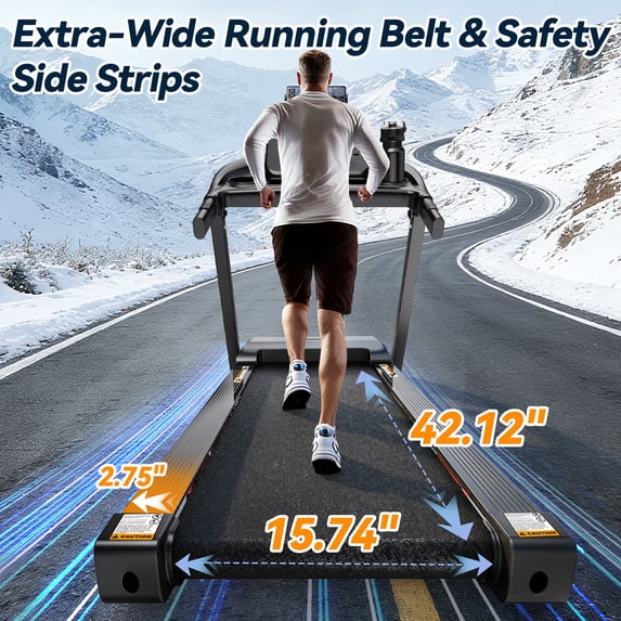 Famistar 12% Incline Treadmill with Handle, 3.45HP Portable Treadmills for Home, Foldable Treadmills with 340 LBS Capacity, 3-in-1 Quiet Walking Pad Treadmill, 70+1 Programs, APP Control, Knee Gifts