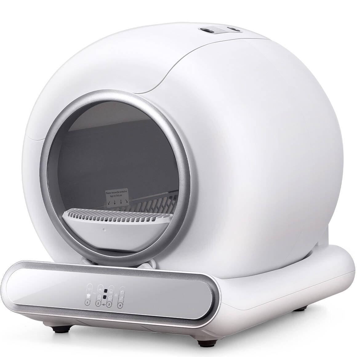 Qvamodo Automatic Cat Litter Box Self Cleaning with Lid & Enclosure, Extra Large 65L+9L Cat Litter Box Furniture for Multiple Cats, Smart APP Control, Odor-Free Liners, Quiet & Safe Cat Litter Box for Home