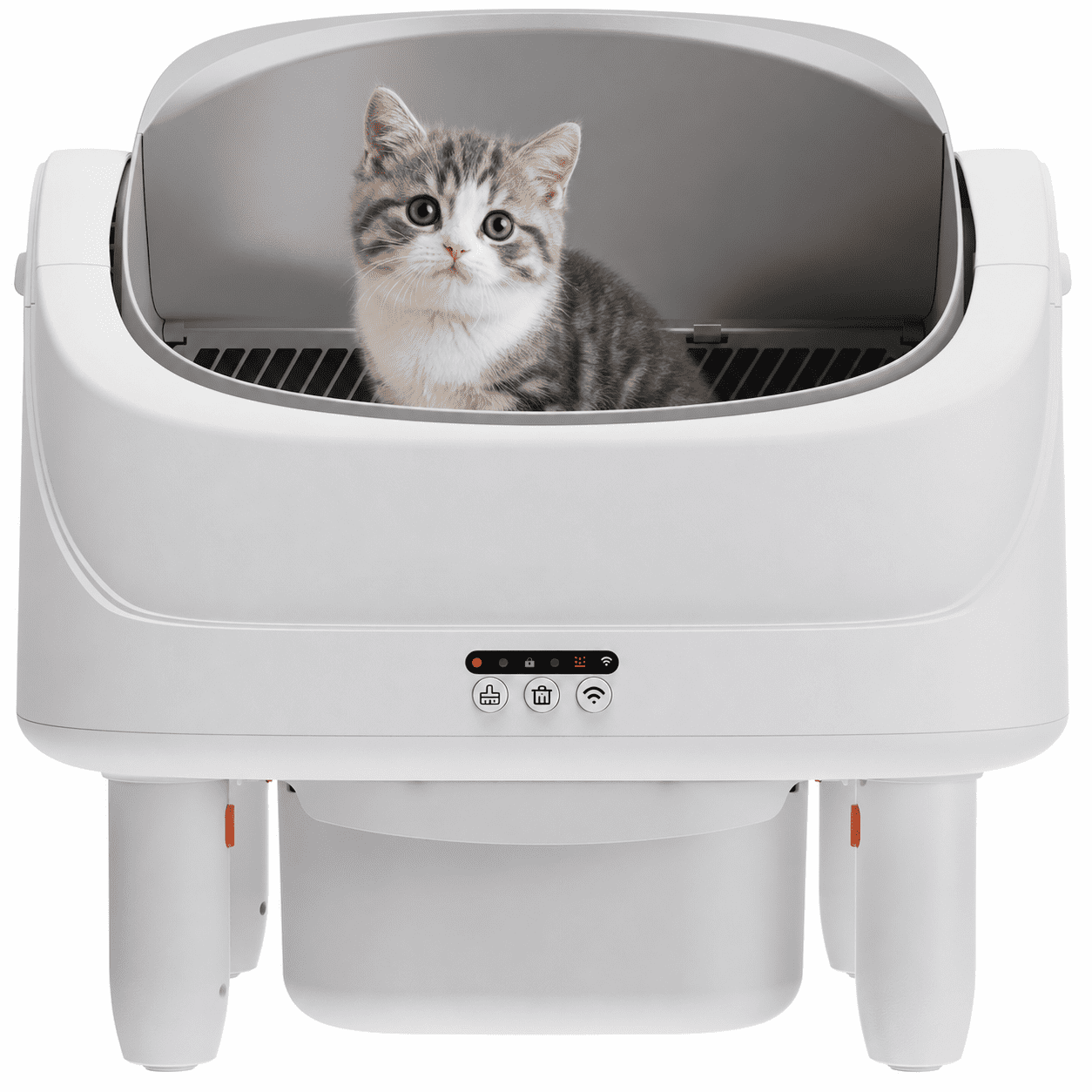 ZEJIXO Automatic Litter Box for Multi Cats, 111L Self Cleaning Litter Box with Smart APP Control, Health Mornitoring, Sensor Safety Protection, Odor Removal, Self Cleaning Litter Box with 2 Roll Liners