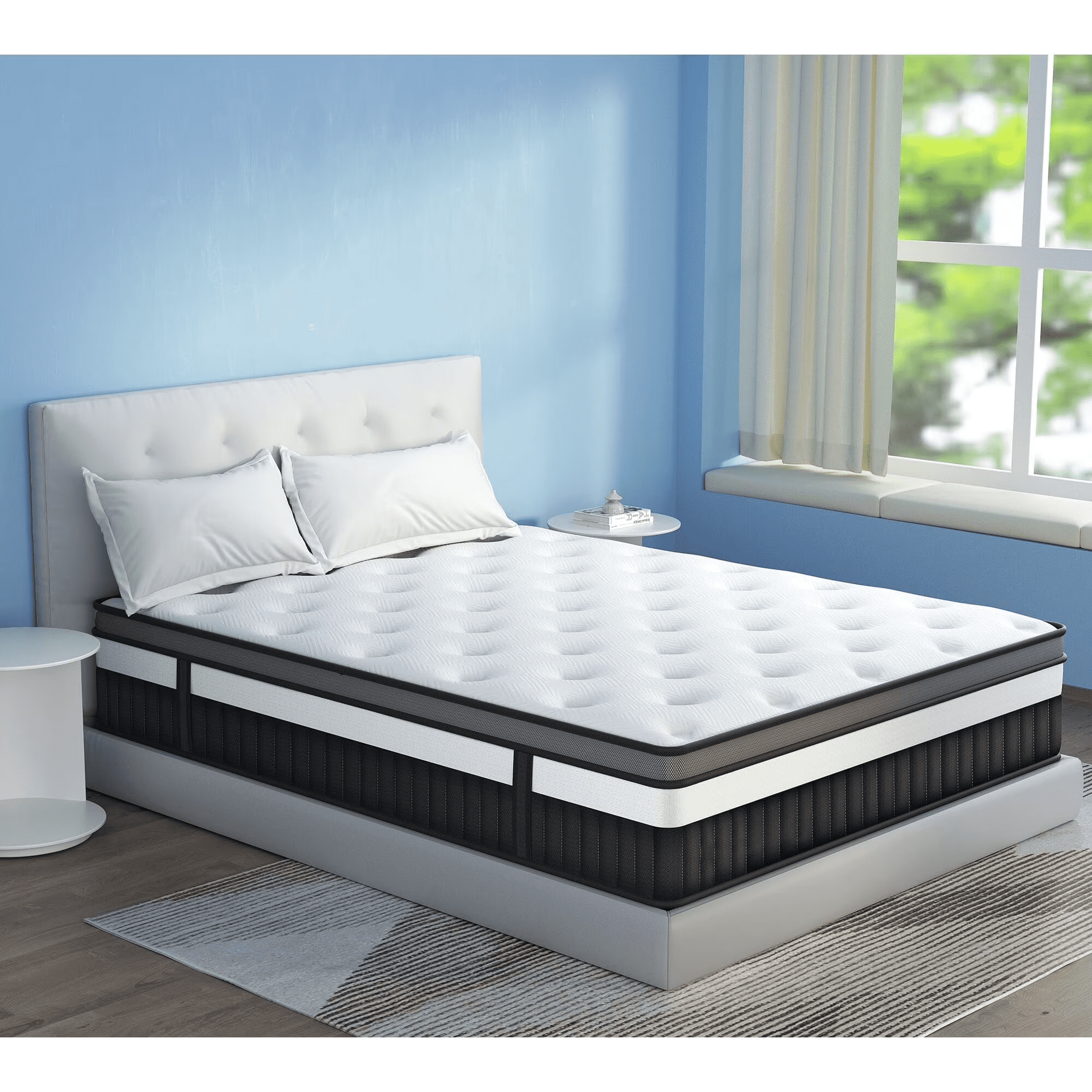 Campmoy 14 inch Memory Foam Mattress, Queen Size Mattress in a Box, Medium Firm