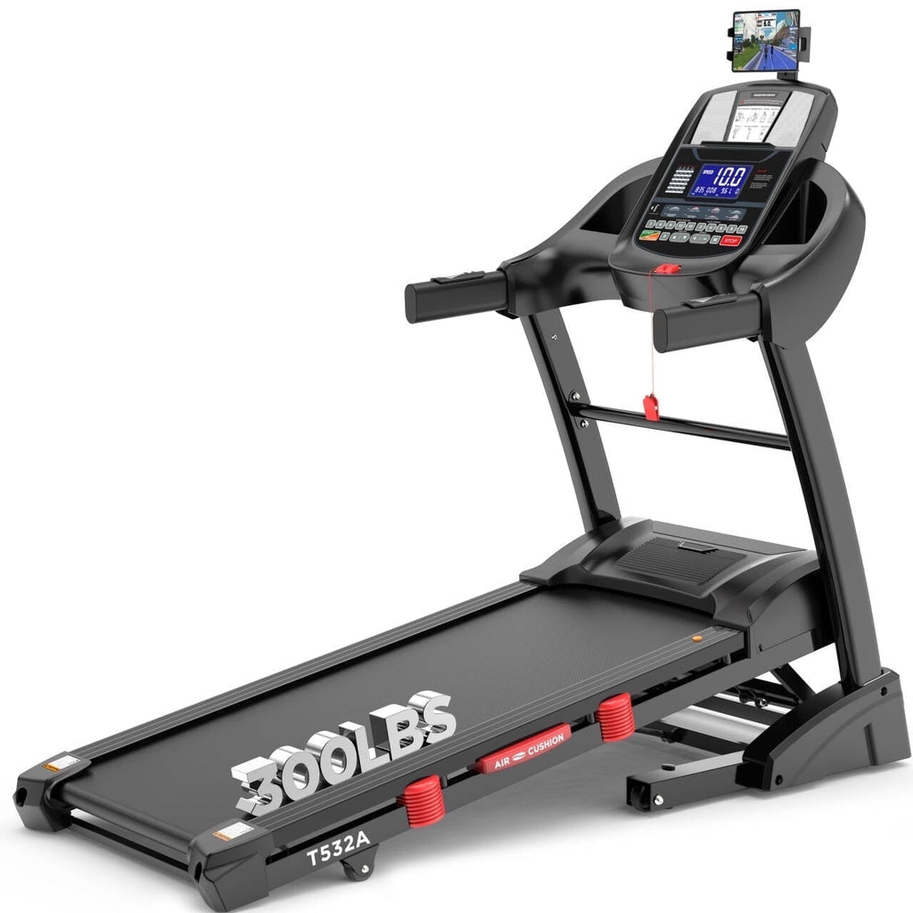 5HP Foldable Treadmill, 20-Level Auto Incline, Bluetooth APP Control, 71 Preset Programs, Shock Absorbing Deck, 300 LBS Capacity for Home Use