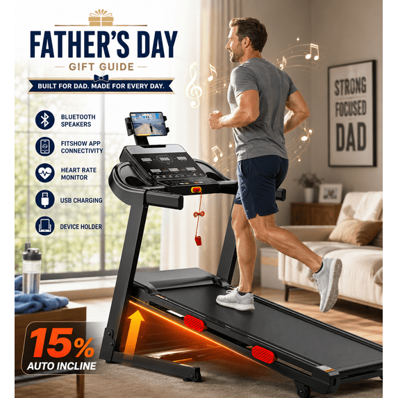 WNANEEZ Folding Treadmill, 3.8 HP Foldable Treadmill for Home, Running Treadmill with LED Display for Exercise, 300 lbs Capacity, Heart rate monitor