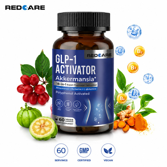MAJUNES GLP-1 Support Extra Strength, 18-in-1 GLP-1 Companion with Probiotic & Prebiotic foe Gut Health & Metabolism, 60 Capsules