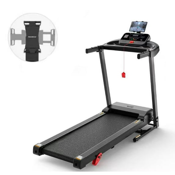 WNANEEZ Space Saving Folding Treadmill, 3HP Motor with 9% Incline & 64 Workout Programs, App Connectivity, Quiet Running for Home Use