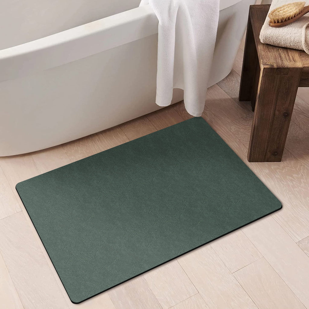 MAJUNES Bath Mat Rug, Non Slip Quick Dry Super Absorbent Thin Bathroom Rugs